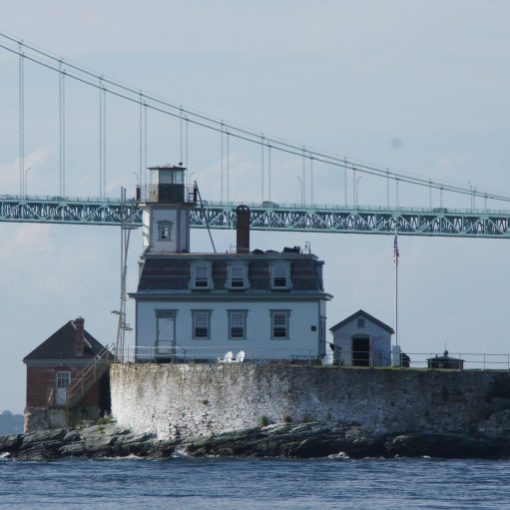 a bridge over a body of water