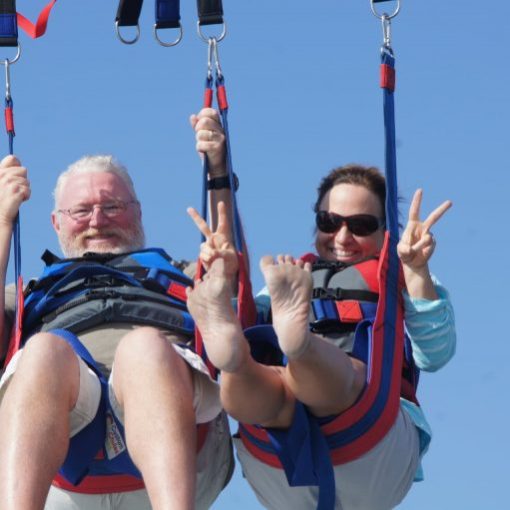 a woman holding a kite